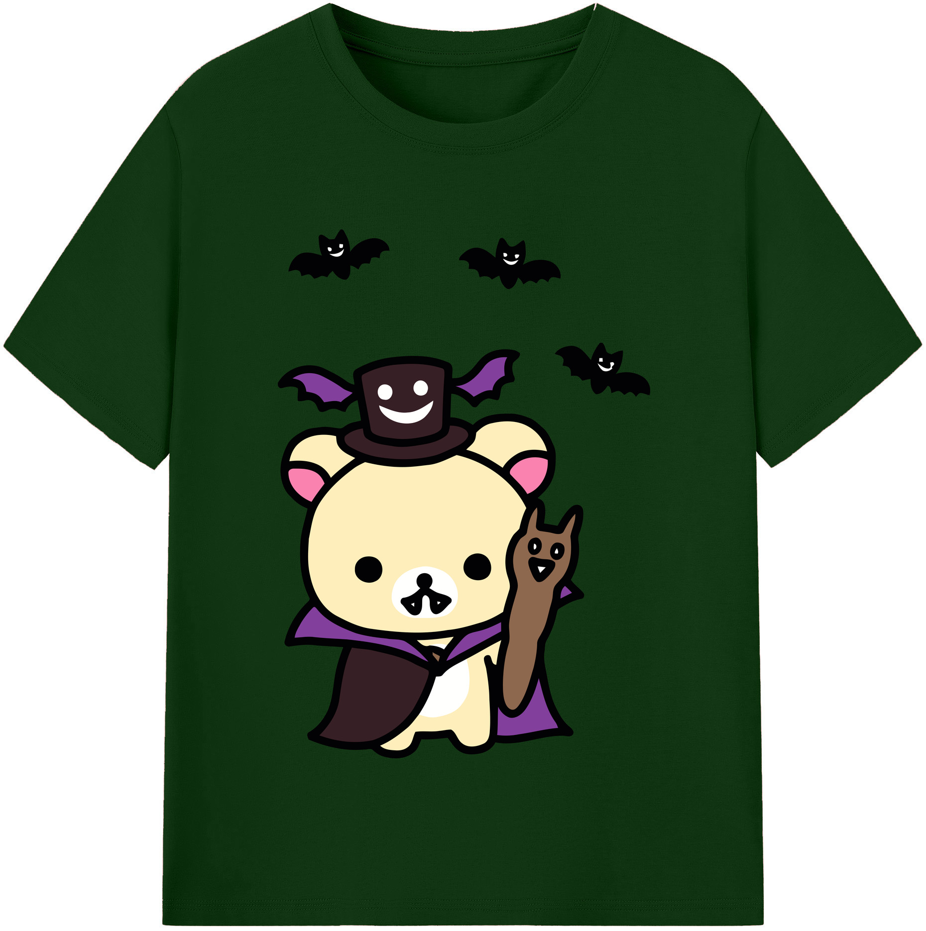 （画像用） リラックマ リラックマ キイロイトリ Rilakkuma Korilakkuma Kiiroitori 綿100％半袖Tシャツ（フロントプリント）